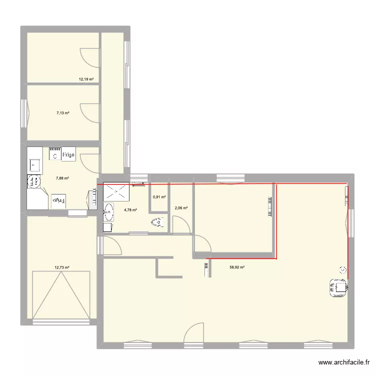 maison 2. Plan de 8 et 107 m² maison 2. Plan de 8 et 107 m²