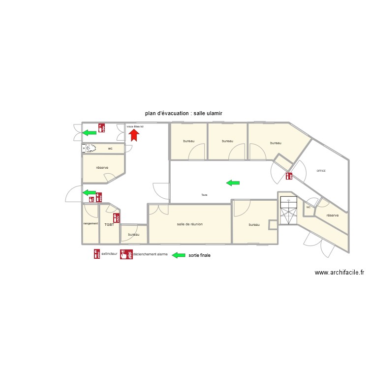 ulamir. Plan de 12 pièces et 39 m2