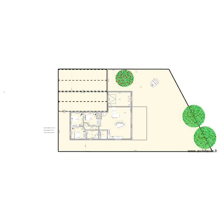 villa essaie avec depot. Plan de 10 pièces et 743 m2