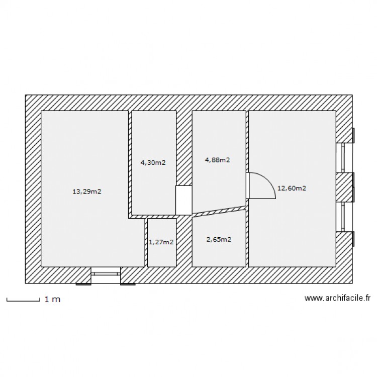 etage placo. Plan de 0 pièce et 0 m2