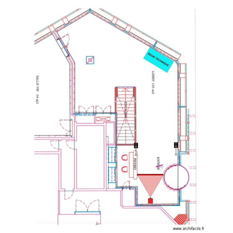 Casino du lac. Plan de 0 pièce et 0 m2