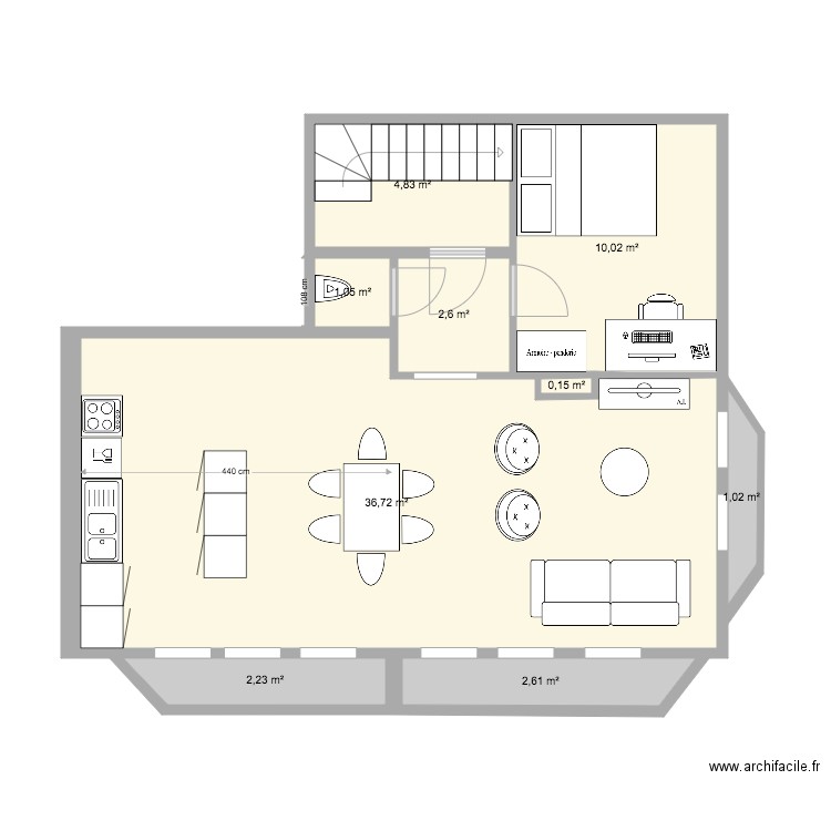 Appart 3eme Soignies 3 chambres V3. Plan de 0 pièce et 0 m2