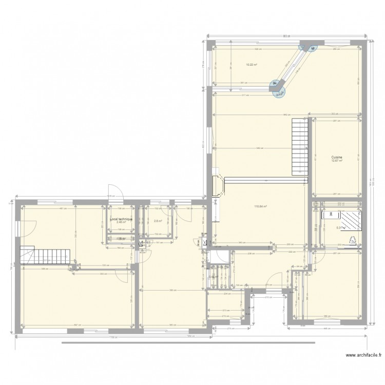 Rez de chaussée3local. Plan de 0 pièce et 0 m2