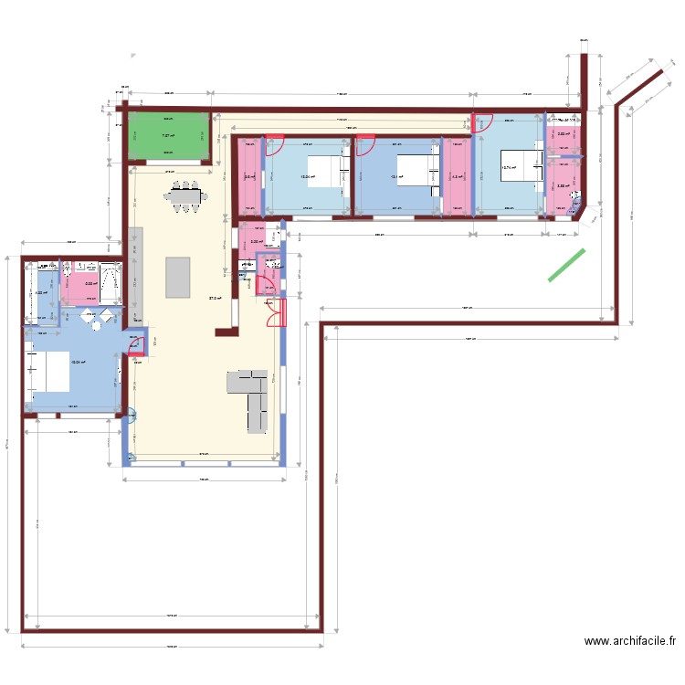 dar. Plan de 0 pièce et 0 m2