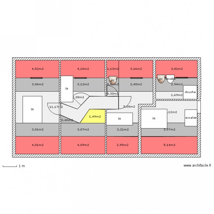 niveau 2. Plan de 0 pièce et 0 m2