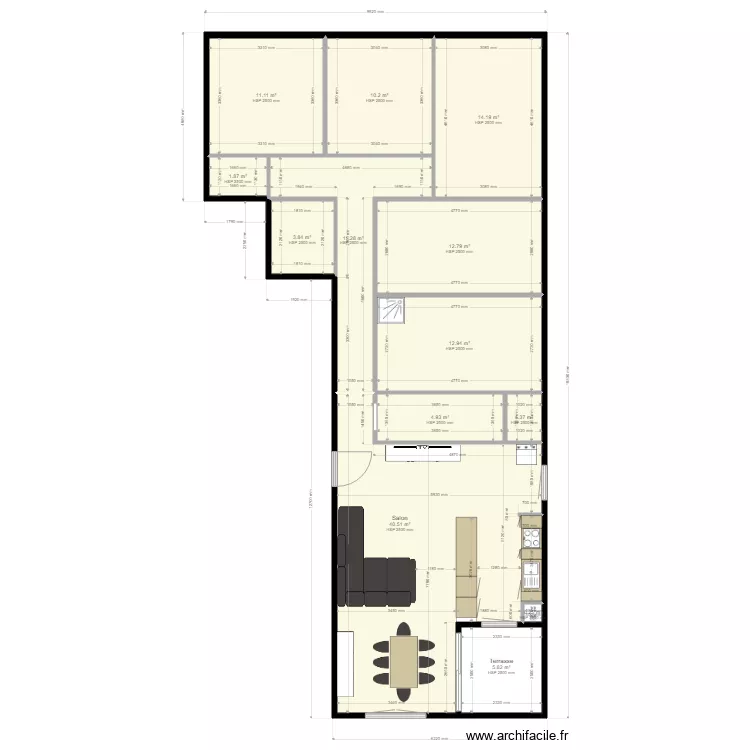 Appartement Ramiers. Plan de 