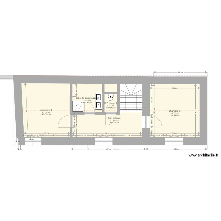 Schaltin rez plan projet Gite. Plan de 0 pièce et 0 m2