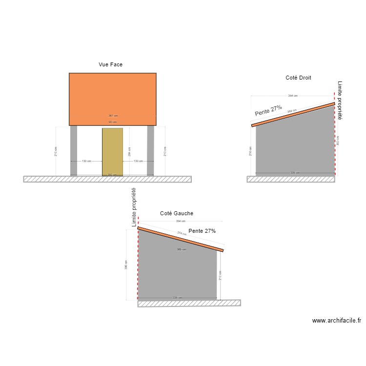 Plans de facades Abris 2. Plan de 0 pièce et 0 m2