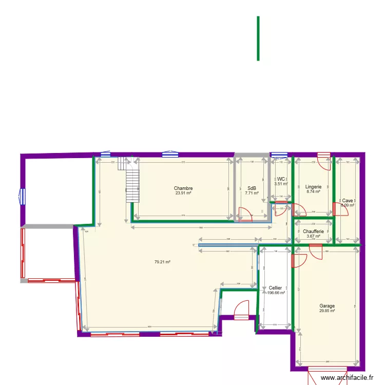 &Eacute;bauche 01. Plan de 