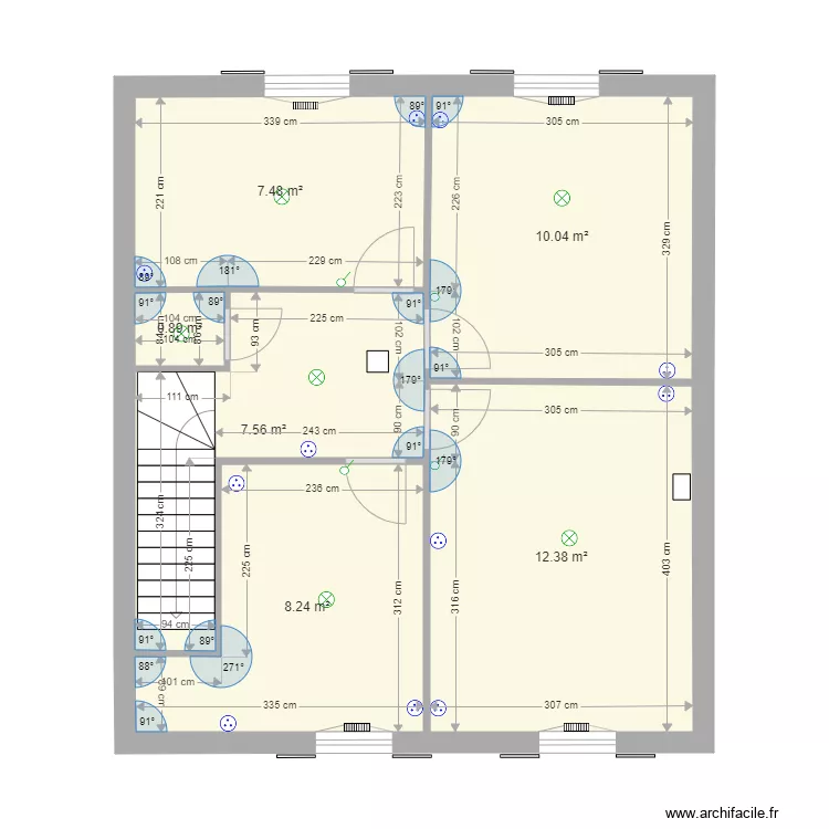 maison ff. Plan de 