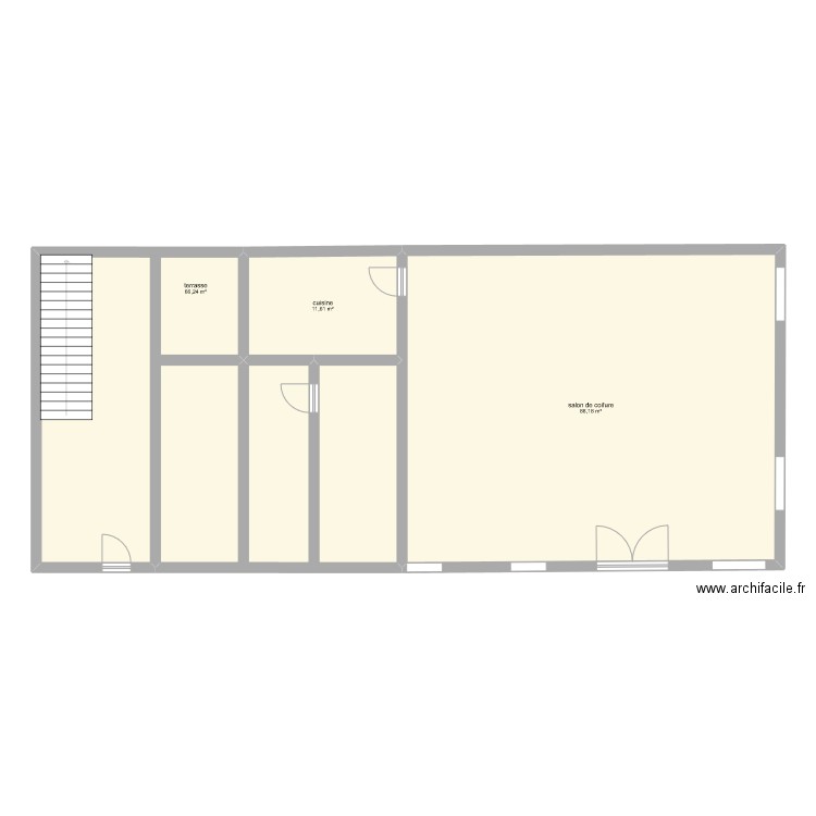 rez geminne. Plan de 0 pièce et 0 m2