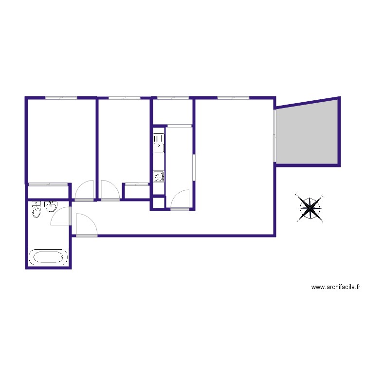 Los Leandros II 2º5 4896 A HYRA. Plan de 0 pièce et 0 m2