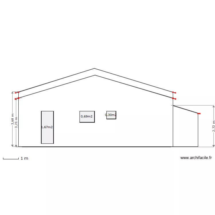 FACADE piscine. Plan de FACADE piscine. Plan de