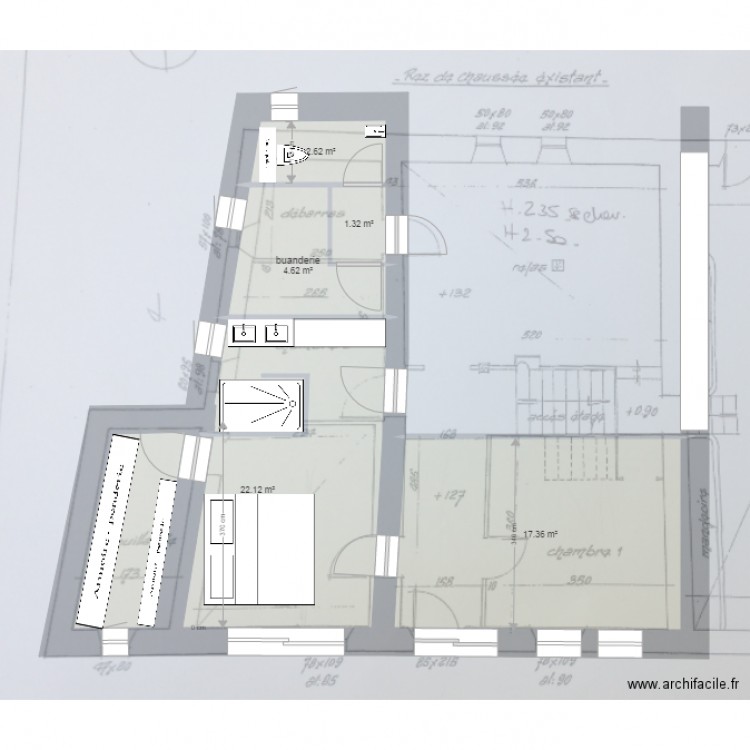 maison bid RDC projet 2. Plan de 0 pièce et 0 m2