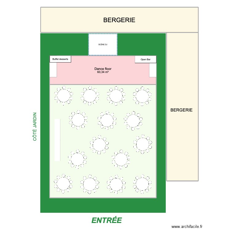 ZOÉ ET VIVIEN. Plan de 4 pièces et 470 m2