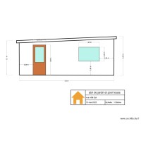 abri de jardin et pool house face Est