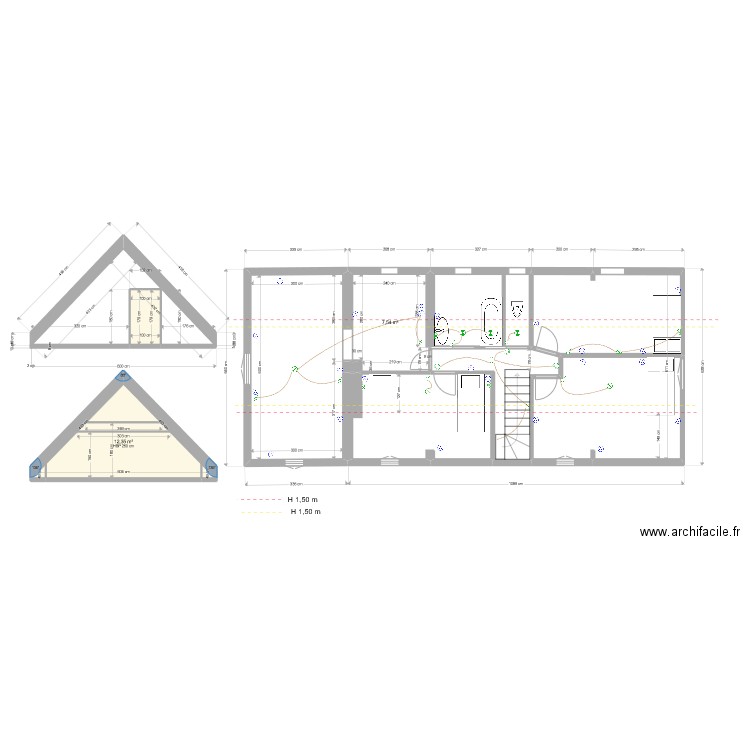 La Poupeliniere Comble Electrique 03.22. Plan de 10 pièces et 102 m2