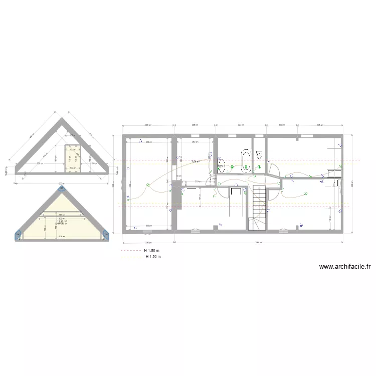 La Poupeliniere Comble Electrique 03.22. Plan de 