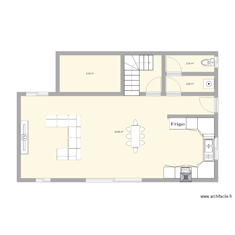 RDC SANDRA. Plan de 0 pièce et 0 m2