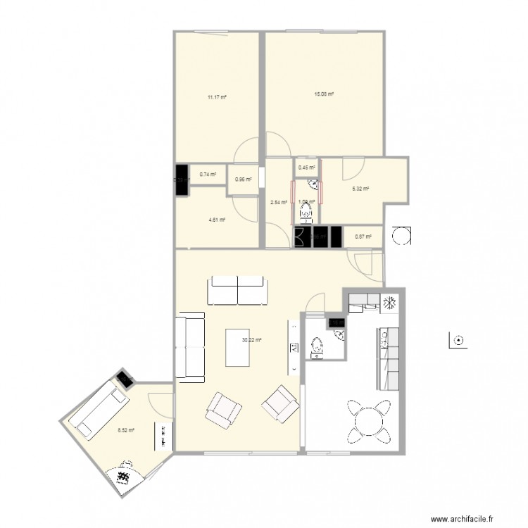 hermitage 2. Plan de 0 pièce et 0 m2