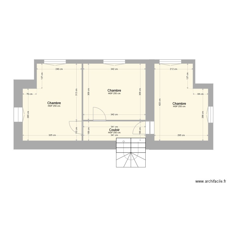 etage modifié. Plan de 0 pièce et 0 m2