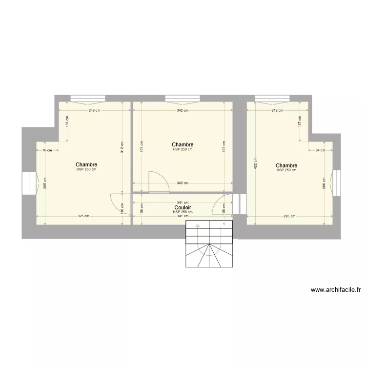 etage modifi&eacute;. Plan de 