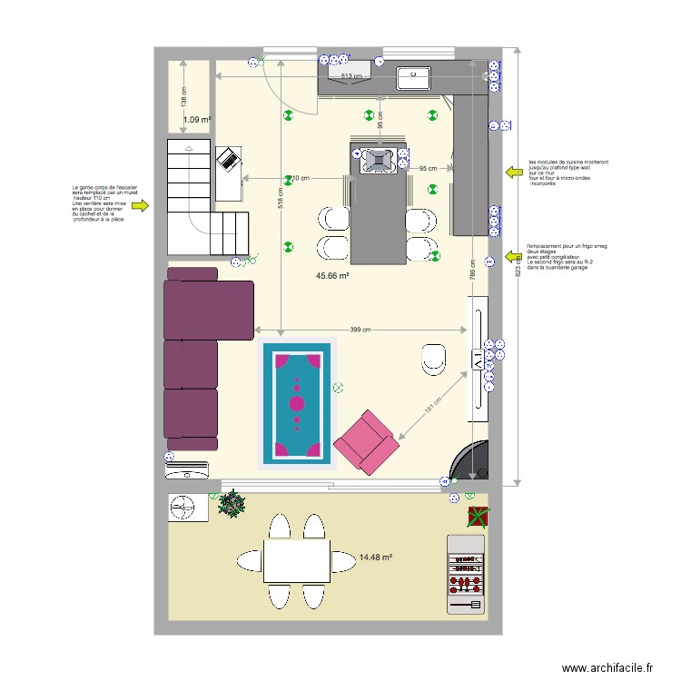 Projet Ottombre niveau 0. Plan de 0 pièce et 0 m2