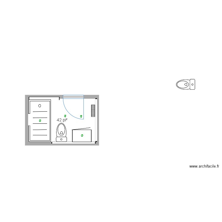 sdb principale. Plan de 0 pièce et 0 m2