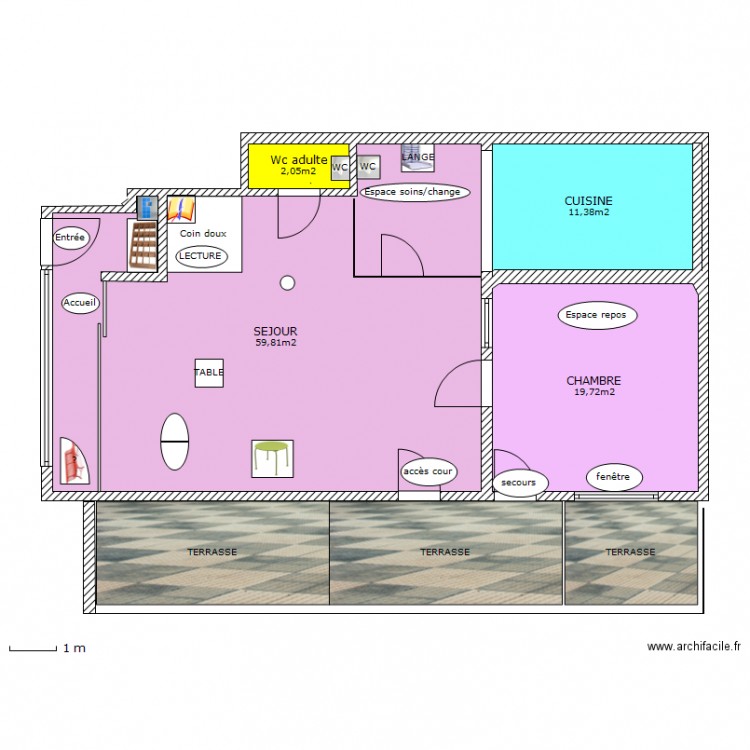 CRECHE PROJET - Plan dessiné par DORKEN