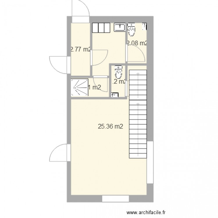 rdc proposition 5. Plan de 0 pièce et 0 m2