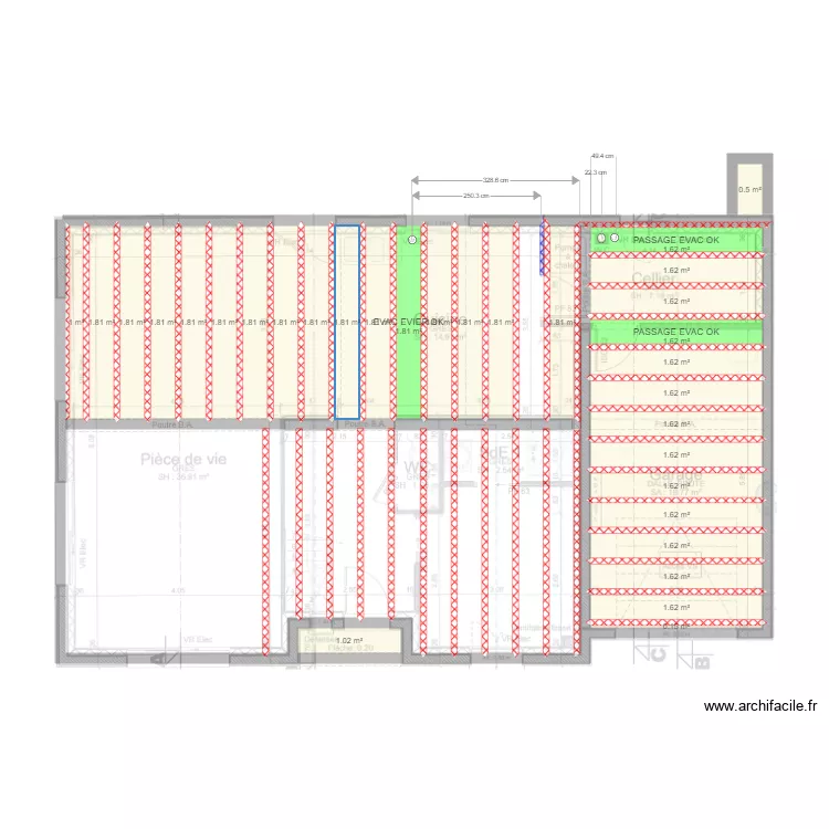 PLAN EVAC PLANCHER RDC. Plan de 
