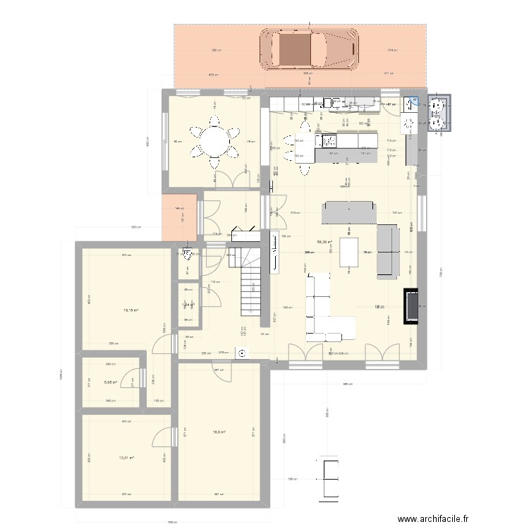 Marcy fevrier quater v carport ter. Plan de 6 pièces et 137 m2