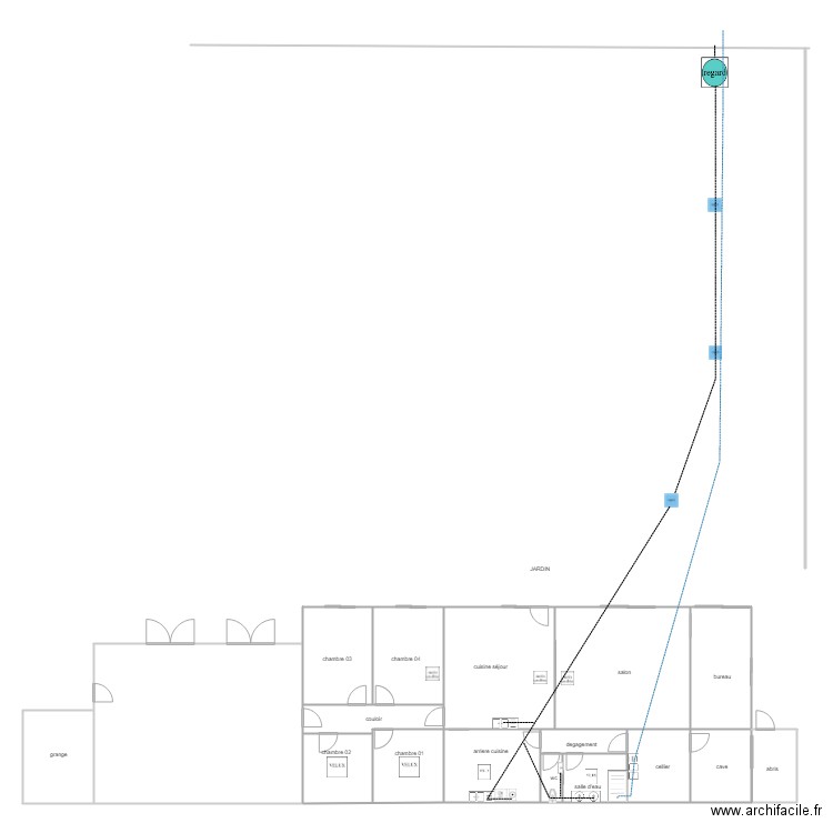 moussion mout ass. Plan de 10 pièces et 180 m2