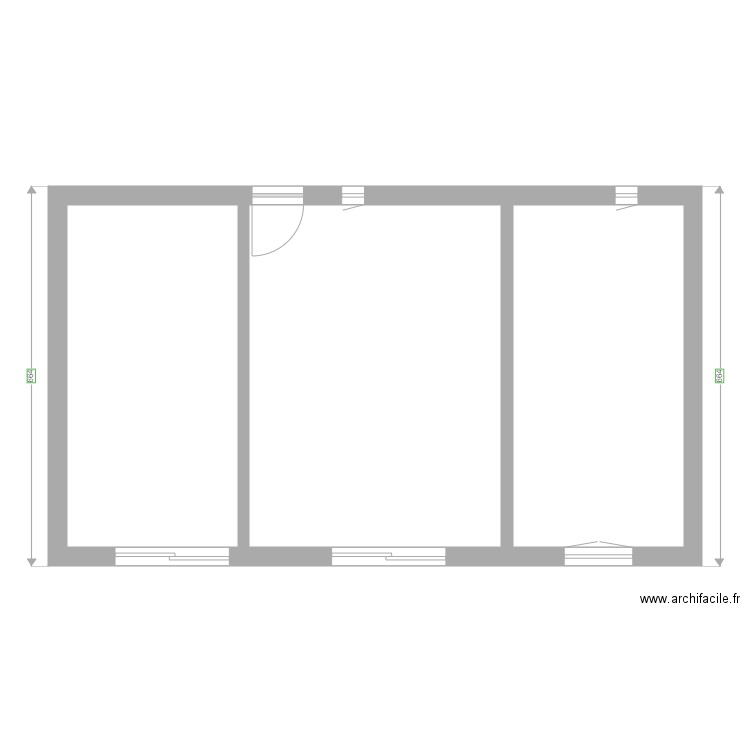 Clément rdc cloisons. Plan de 0 pièce et 0 m2