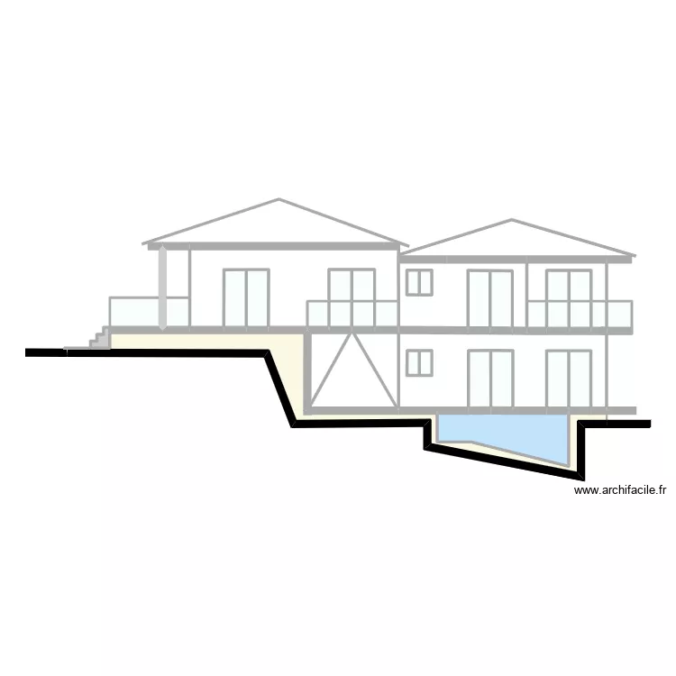 c&ocirc;t&eacute; gauche. Plan de 