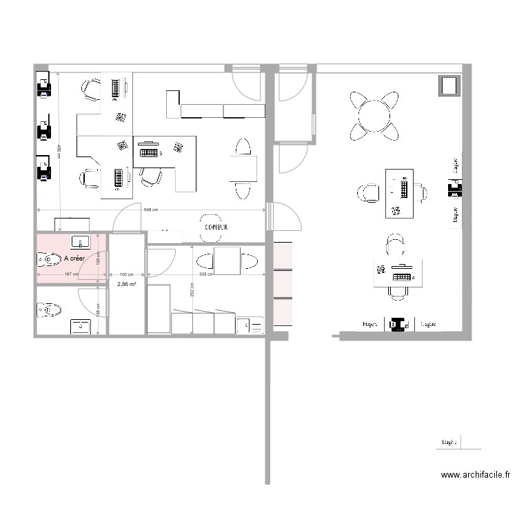 Bureaux Niton variante I. Plan de 0 pièce et 0 m2