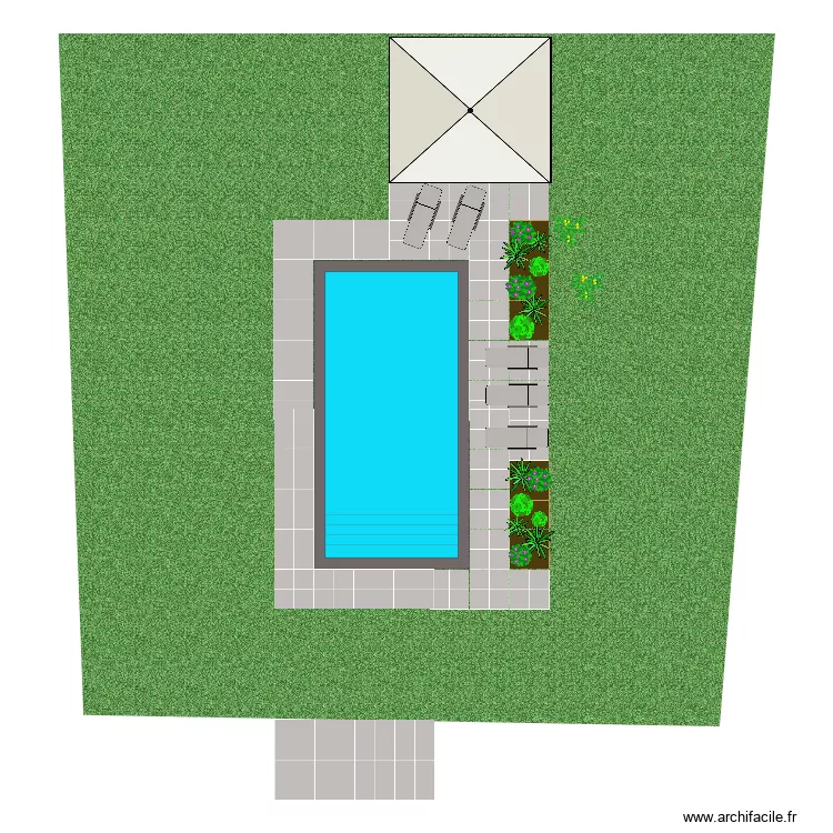 PISCINE DEBACQ. Plan de 