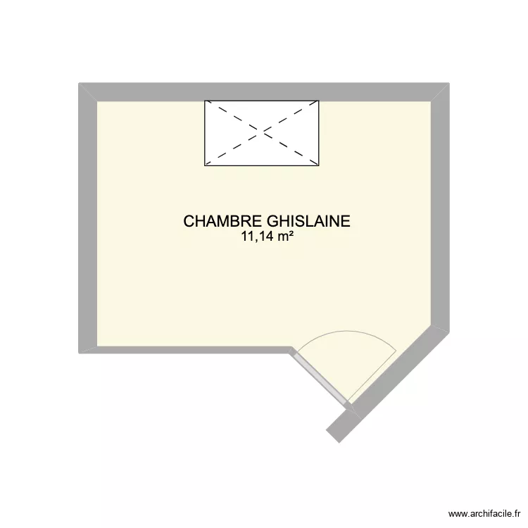 CHAMBRE GHISLAINE. Plan de CHAMBRE GHISLAINE. Plan de