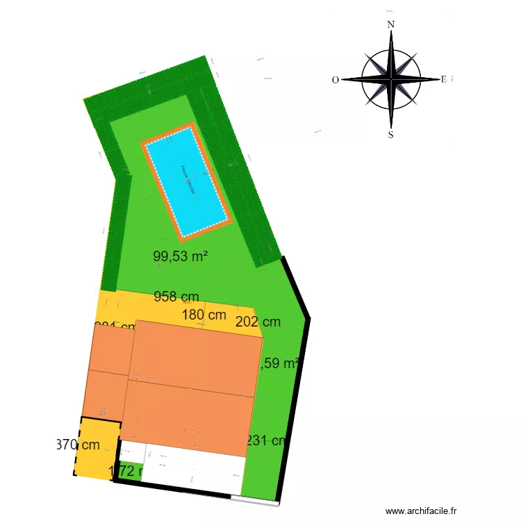 plan piscine ARKO finalis&eacute;. Plan de 