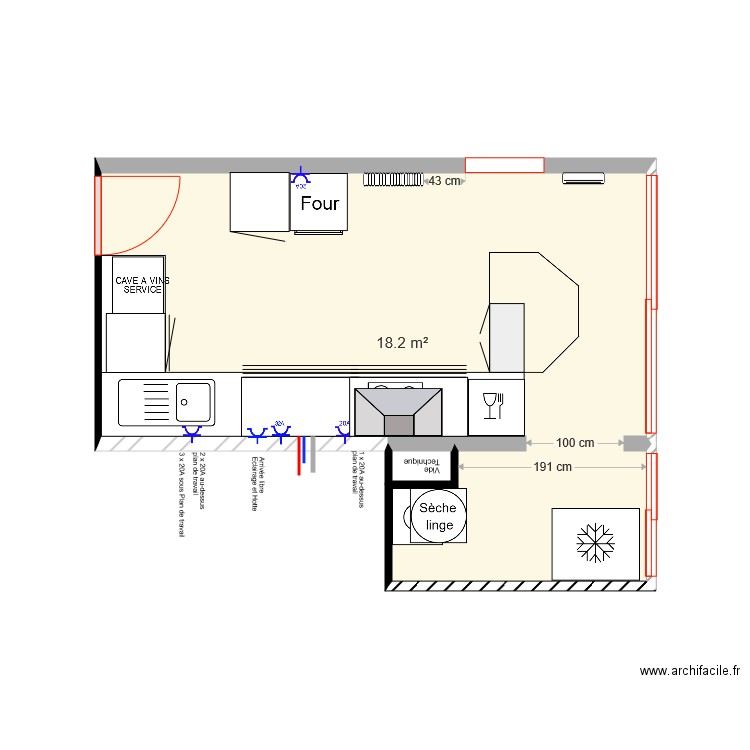 Ma Cuisine Meublée. Plan de 0 pièce et 0 m2