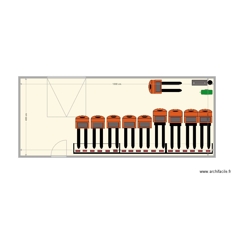 Salle de Charge CLEURIE Version 10m. Plan de 0 pièce et 0 m2