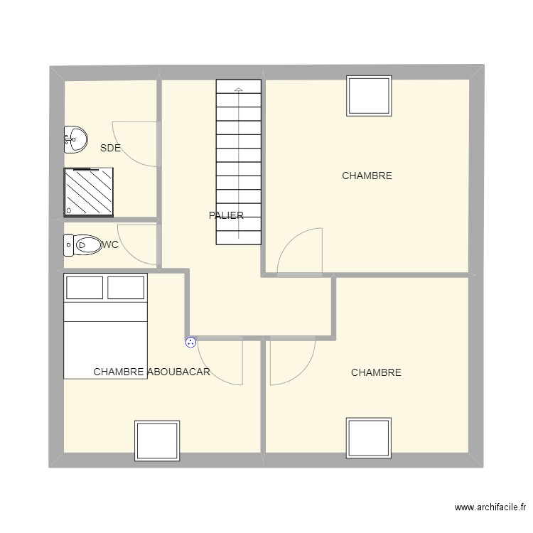 163556 - TOURE. Plan de 6 pièces et 47 m2