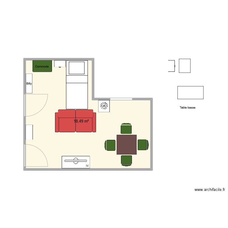SALON PAPA. Plan de 0 pièce et 0 m2