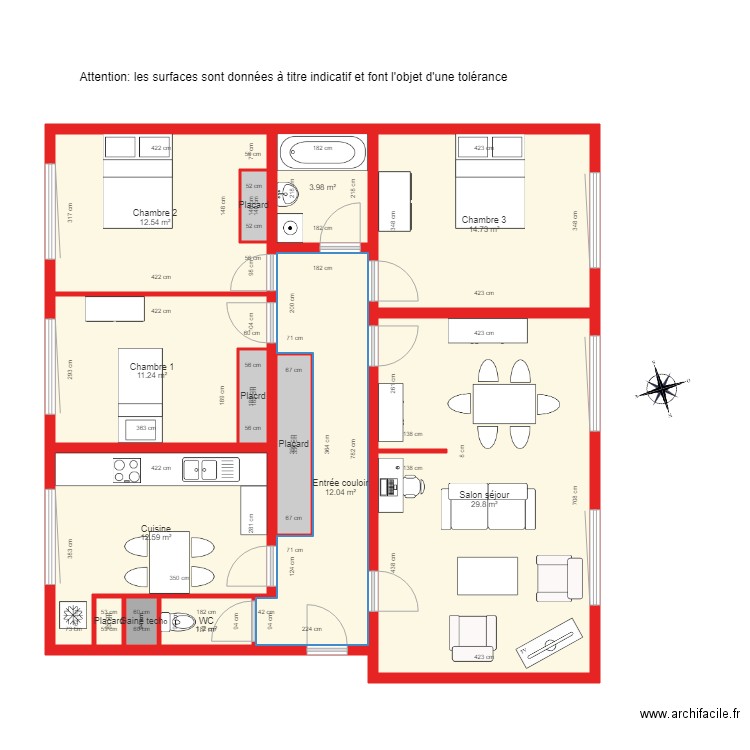 BI 1540. Plan de 0 pièce et 0 m2