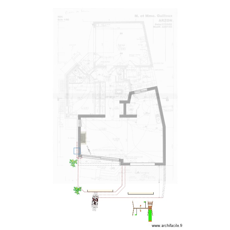 Arzon nouvelle terrasse v0. Plan de 0 pièce et 0 m2