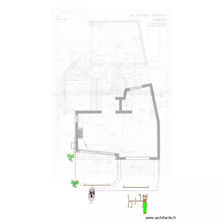 Arzon nouvelle terrasse v0. Plan de 