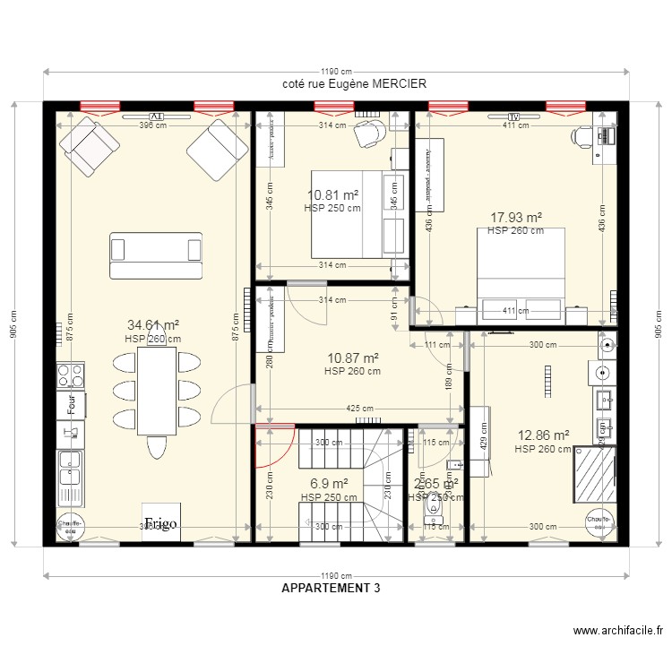 Plan 2ème  étage . Plan de 0 pièce et 0 m2