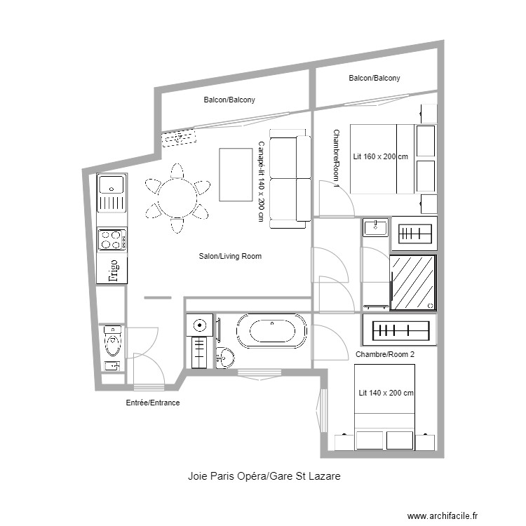 Blanche. Plan de 0 pièce et 0 m2