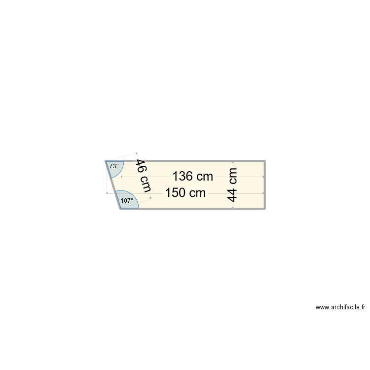 Decoupe planche placard. Plan de 0 pièce et 0 m2