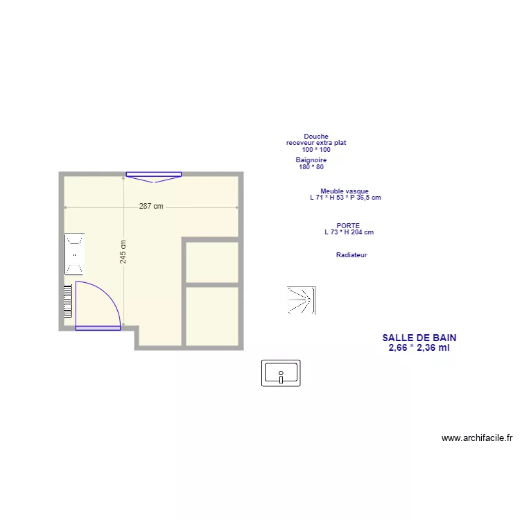 Salle de bain Alain Lhuissier . Plan de Salle de bain Alain Lhuissier . Plan de